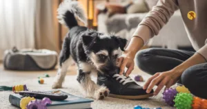 Stop Dog Chewing toy during training to stop destructive chewing behavior