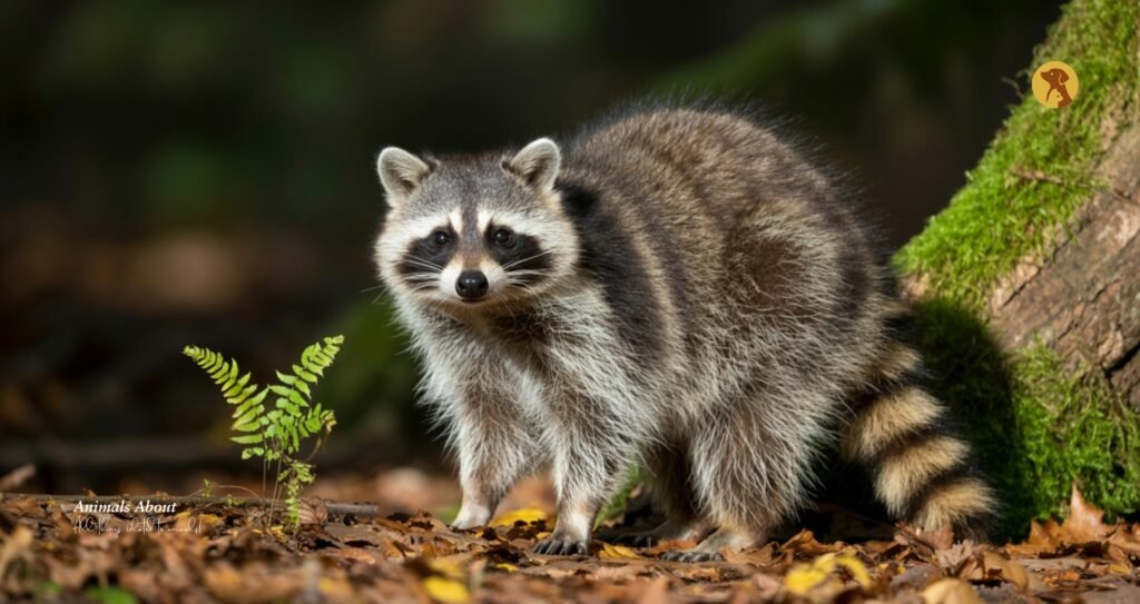 Sick raccoon showing signs of disease such as foaming at the mouth and erratic