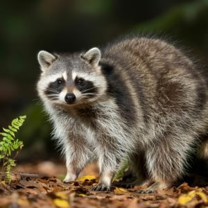 Wild animals like raccoons may show warning signs such as aggression, confusion, or visible illness—avoid approaching them.